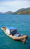 The Con Dao Islands (Vietnamese: Côn Đảo) are an archipelago of Bà Rịa–Vũng Tàu Province, in southeastern Vietnam, and are a district of this province. Situated at about 185 km (115 mi) from Vũng Tàu and 230 km (143 mi) from Hồ Chí Minh City (Saigon), the group includes 16 mountainous islands and islets. The total land area is 75 sq km, and the local population is about 5,000. The island group is served by Cỏ Ống Airport.<br/><br/>

The archipelago was formerly known as Poulo Condore, and it is mentioned under a variant of this Malay name by Marco Polo in the early 14th century. On June 16, 1702, the English East India Company founded a settlement on the island of 'Pulo Condor' off the south coast of southern Vietnam, and on March 2, 1705, but the garrison and settlement were later destroyed during a mutiny by the Malay mercenaries employed by the English.<br/><br/>

The largest island is Côn Sơn Island (also known as Con Lon Island), infamous for its numerous prisons - eleven in all -  built by the French colonial government. It was also used as a prison island after independence in 1954, by the pro-Western Republic of Vietnam regime, acquiring a fearsome reputation for isolation and brutality as well as - conversely - functiong as a de facto insurgent 'university', where many leading nationalist and communist Vietnamese were imprisoned.<br/><br/>

In 1984, the archipelago became a protected area, Côn Đảo National Park, which was subsequently enlarged in 1998. Endangered species protected within the park include the hawksbill turtle, the green turtle and the dugong. Ecosystems represented in the park include seagrass meadow, mangrove and coral reefs.